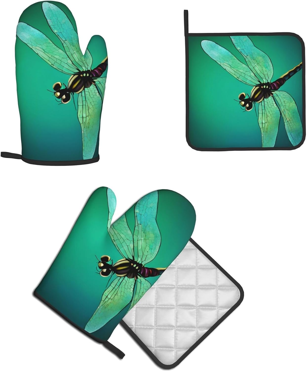 Perfect for Cooking Baking - Heat-Resistant Oven Mitt Set