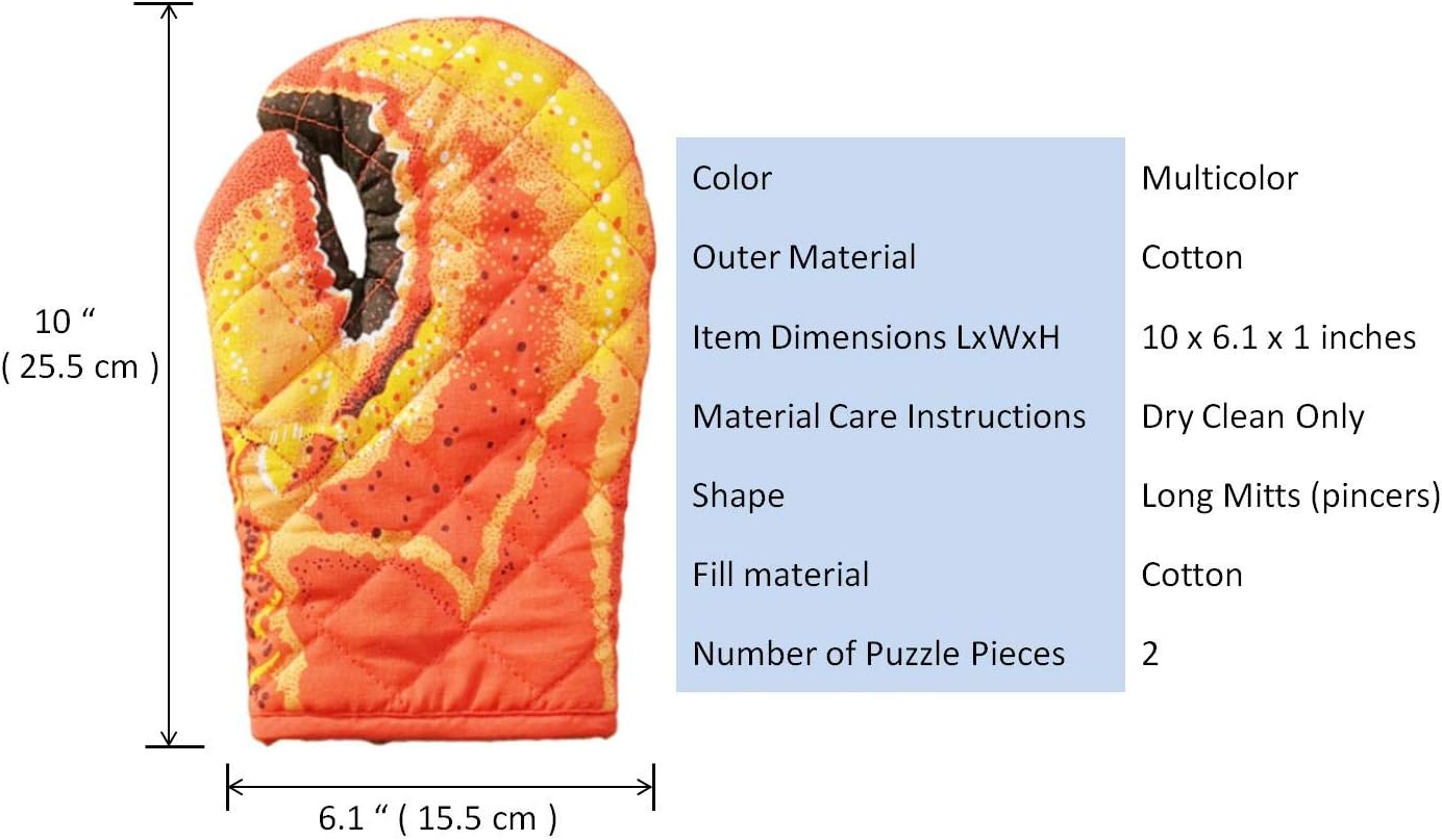 Heat-Resistant lobster claw oven mitts for Perfect Cooking Baking