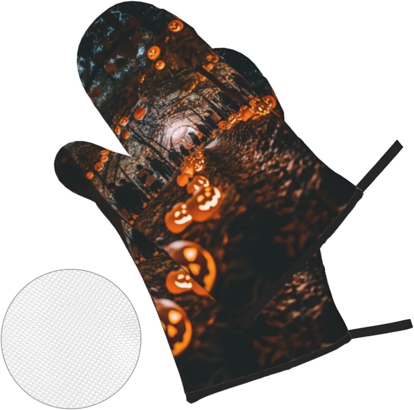 Halloween Trick or Treat 4-Piece Oven Mitt Set