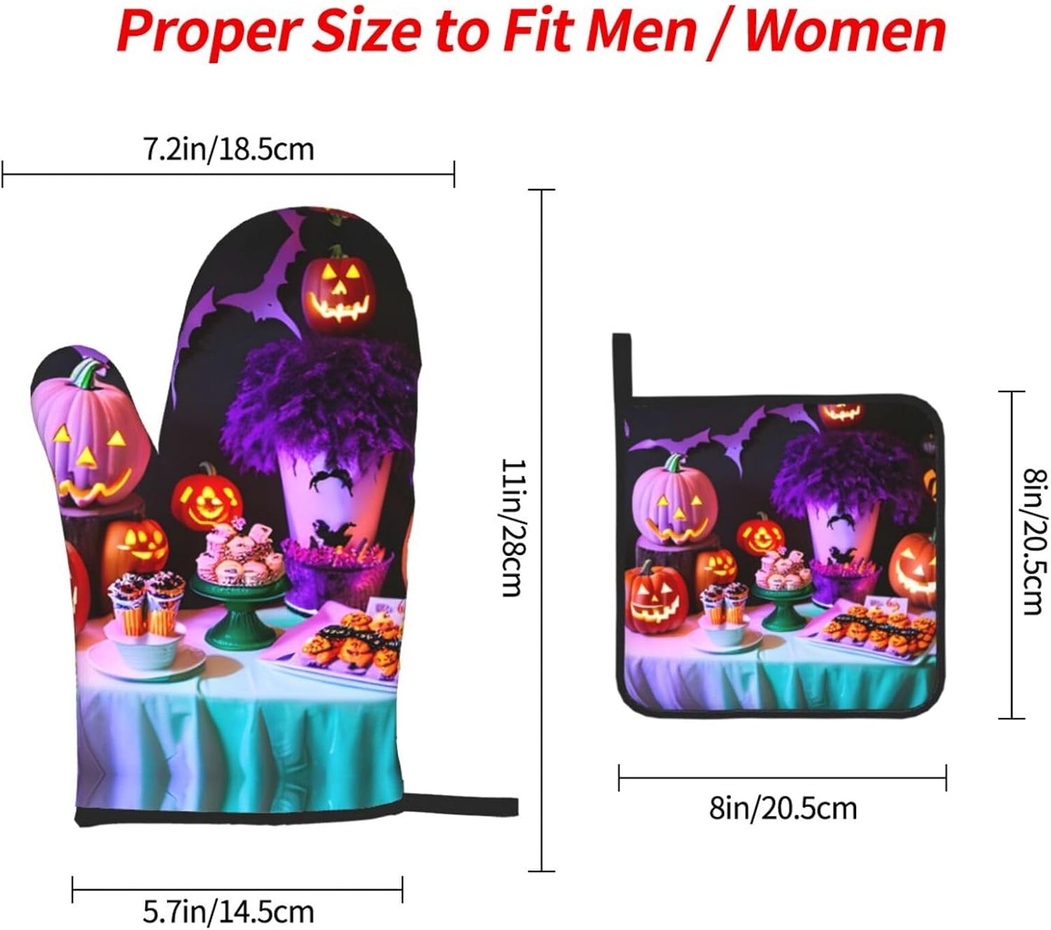 Halloween Party Oven Mitts Pot Holders