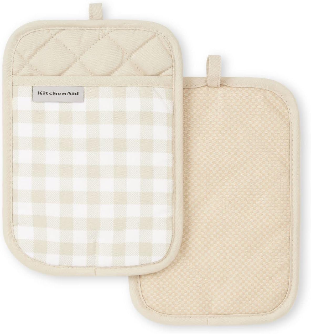 Durable Heat-Resistant 7x10 Gingham Pot Holder Set