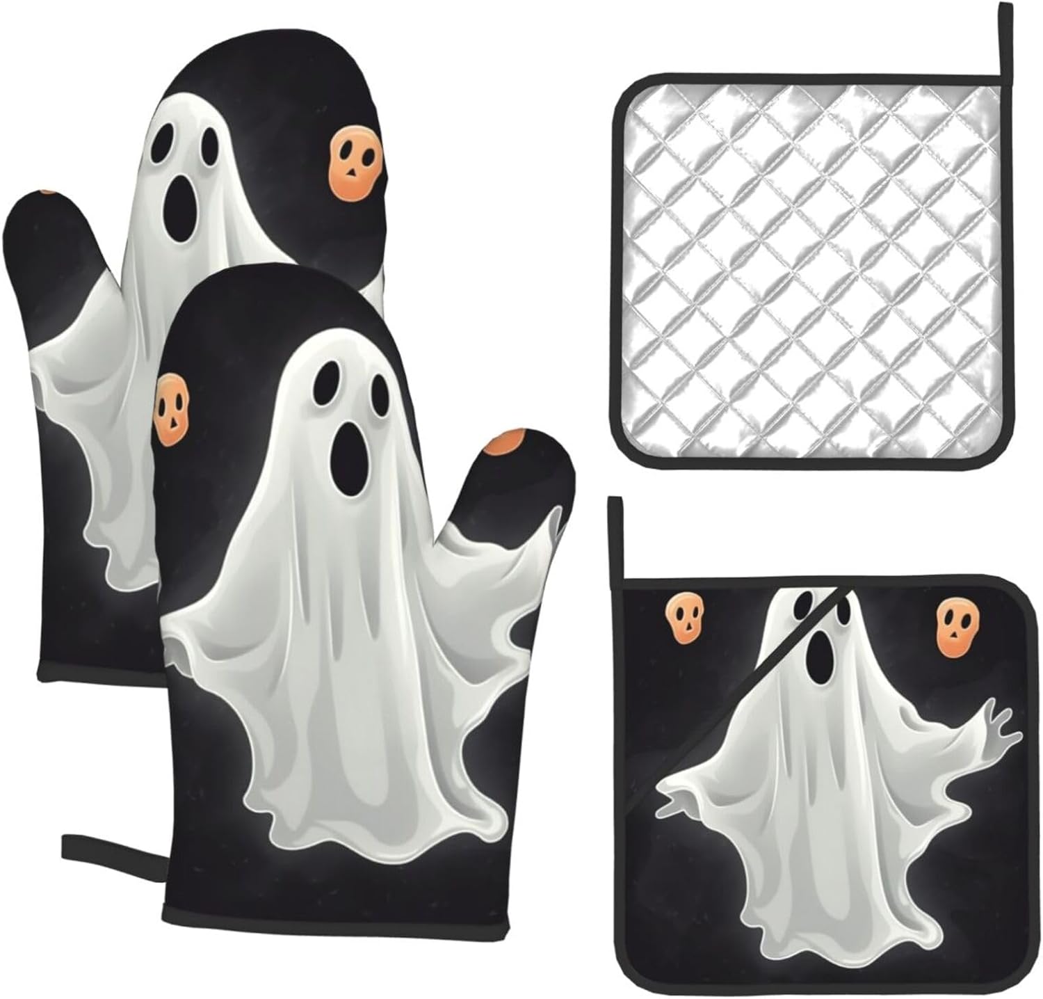 Oven Mitt Set for Baking Heat Resistant Halloween-ER Halloween Tools