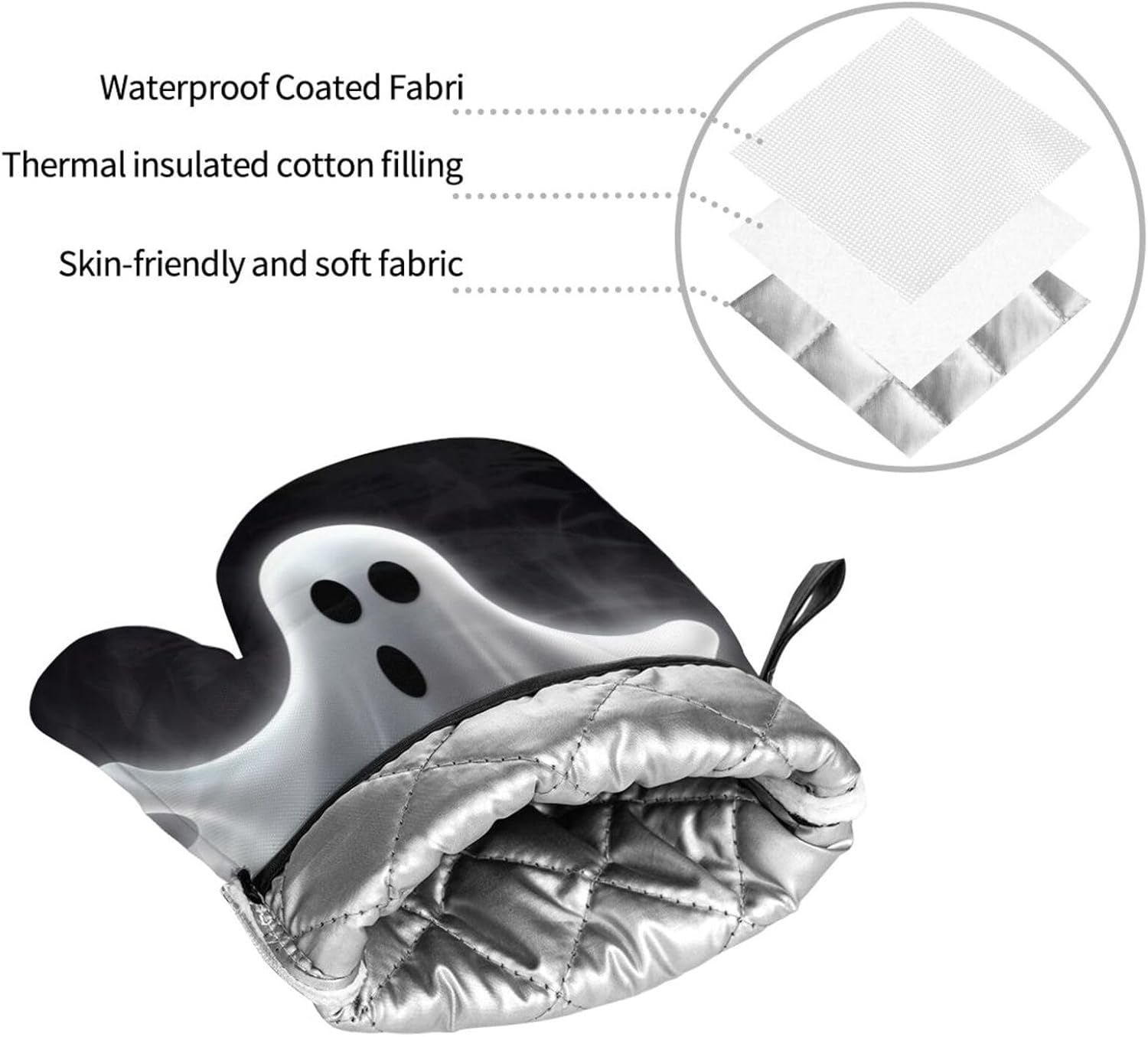 KLOPH 4-Piece Oven Mitts and Pot Holders Set