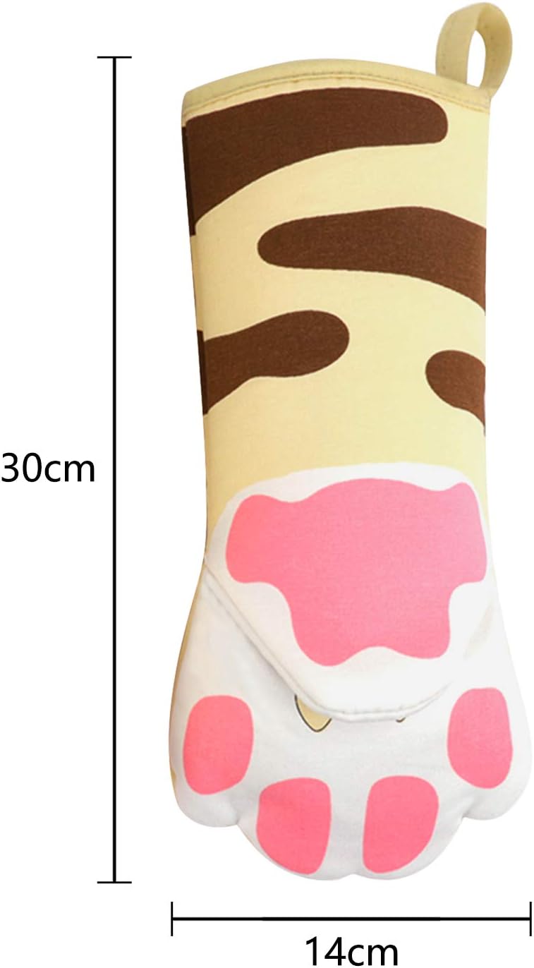 Holiberty Cute Cat Claws Oven Mitts 1 Pair