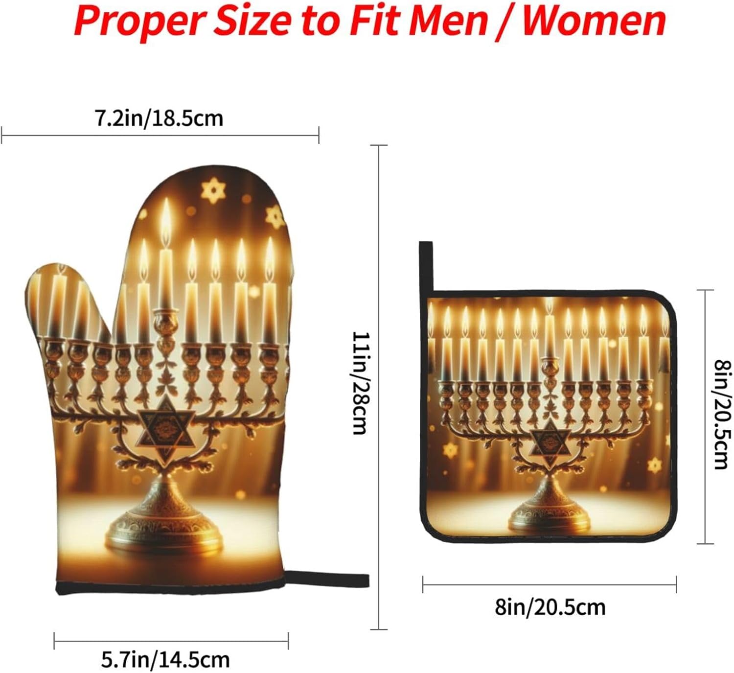 HEAT-RESISTANT OVEN MITS for Cooking and Baking