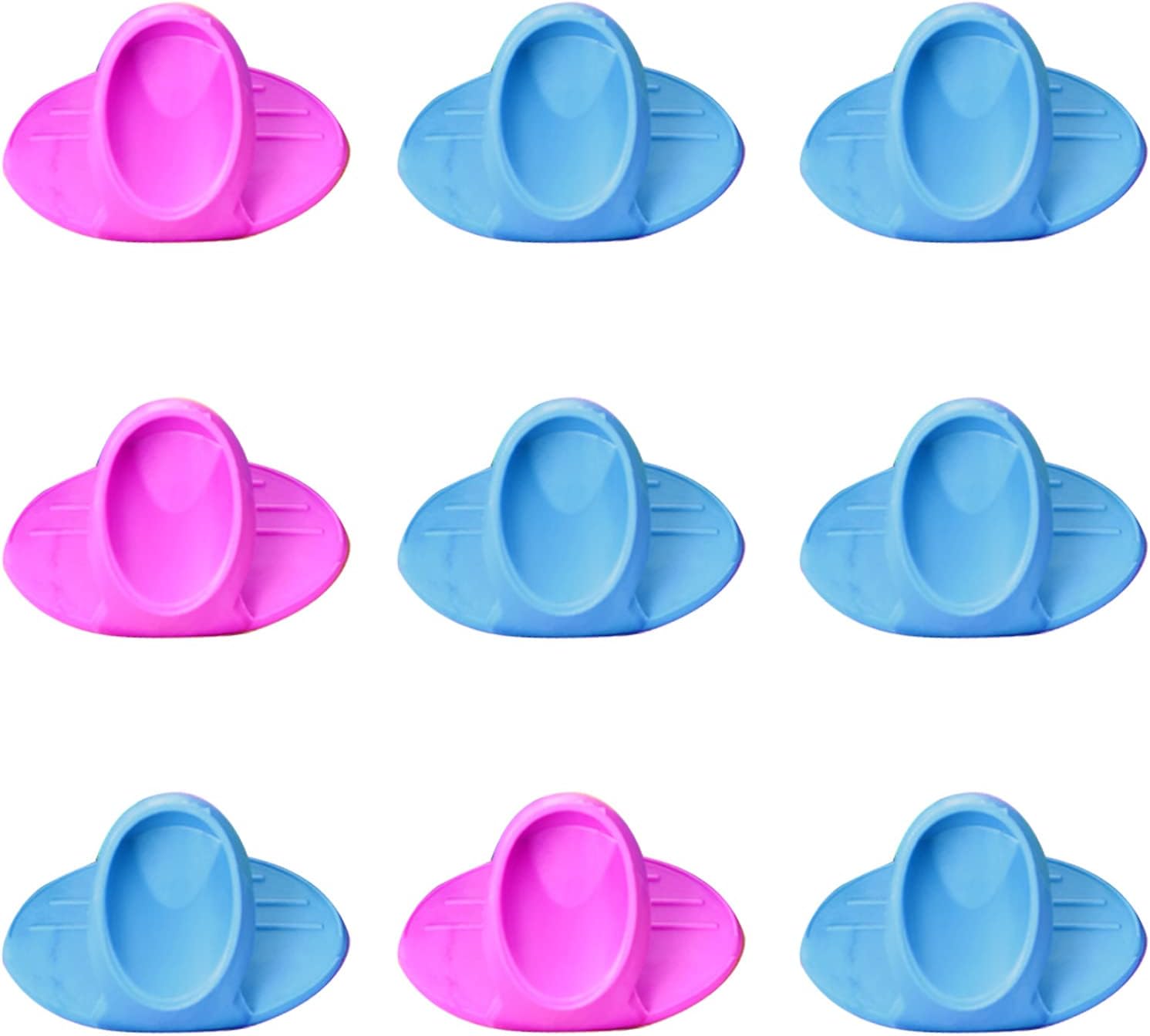 Double silicone oven mitts