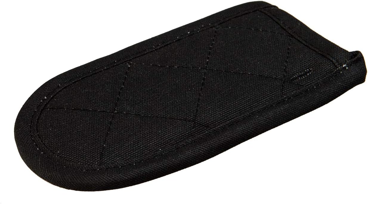 Lodge Fabric Hot Handle Holder - 450 Heat Protection Machine Washable Black