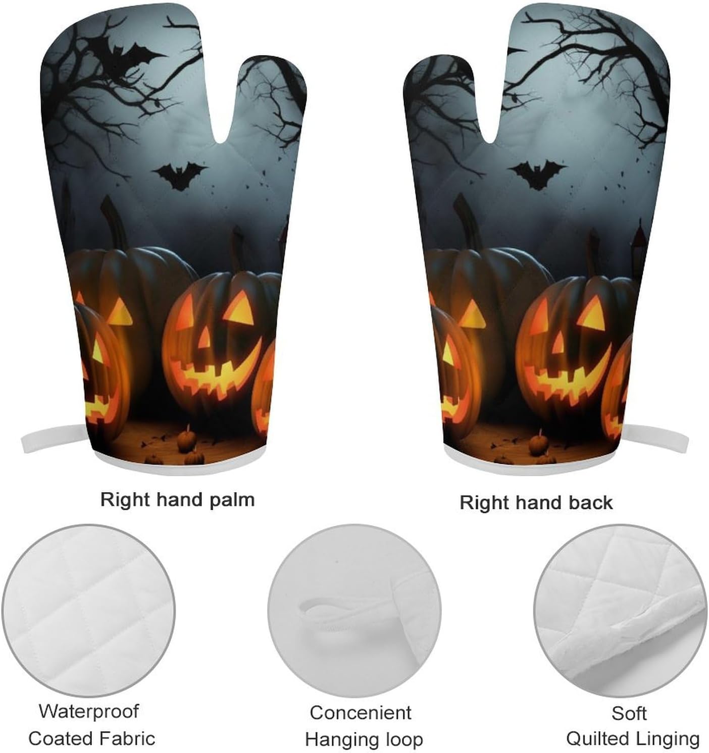 Halloween Oven Mitts - Heat Water Resistant