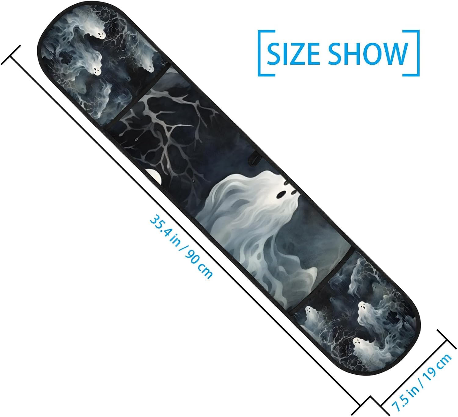 Halloween Abstract Ghosts Oven Mitt Padded Heat-Resistant Kitchen Tool