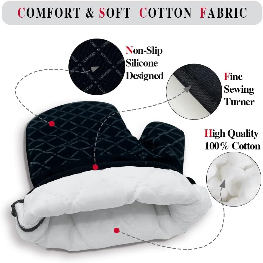 Two-Piece Oven Mitt Set for Cooking