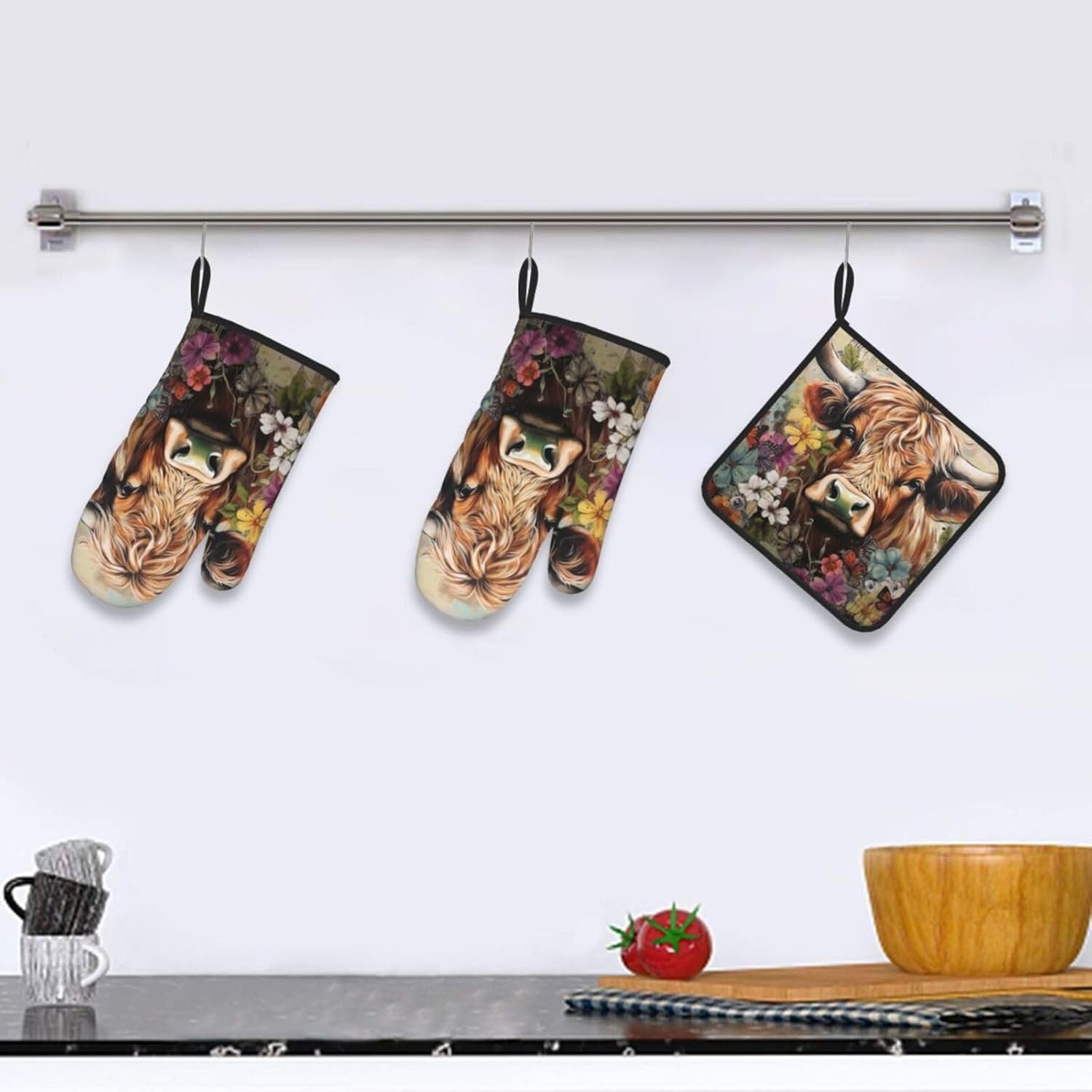 Heat-Resistant Oven Mitts