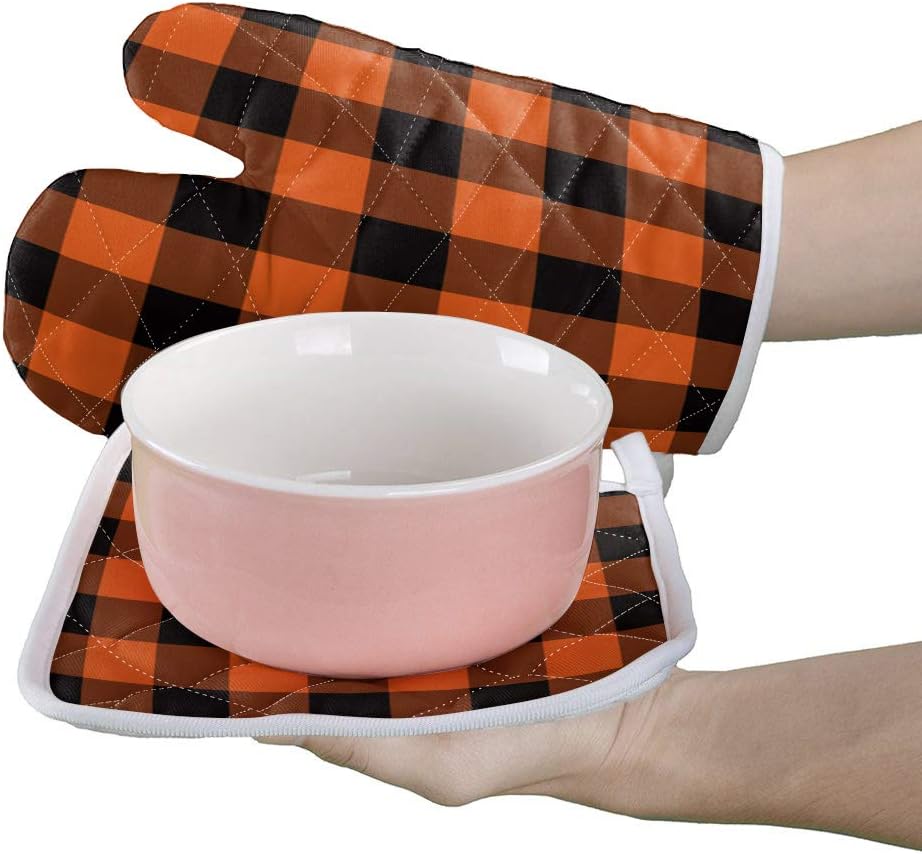 Oven Mitts Potholders Set for Heat-Resistant Cooking