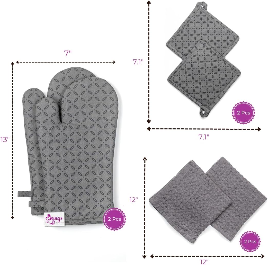 Safe Oven Mitts and Cleaning Essentials