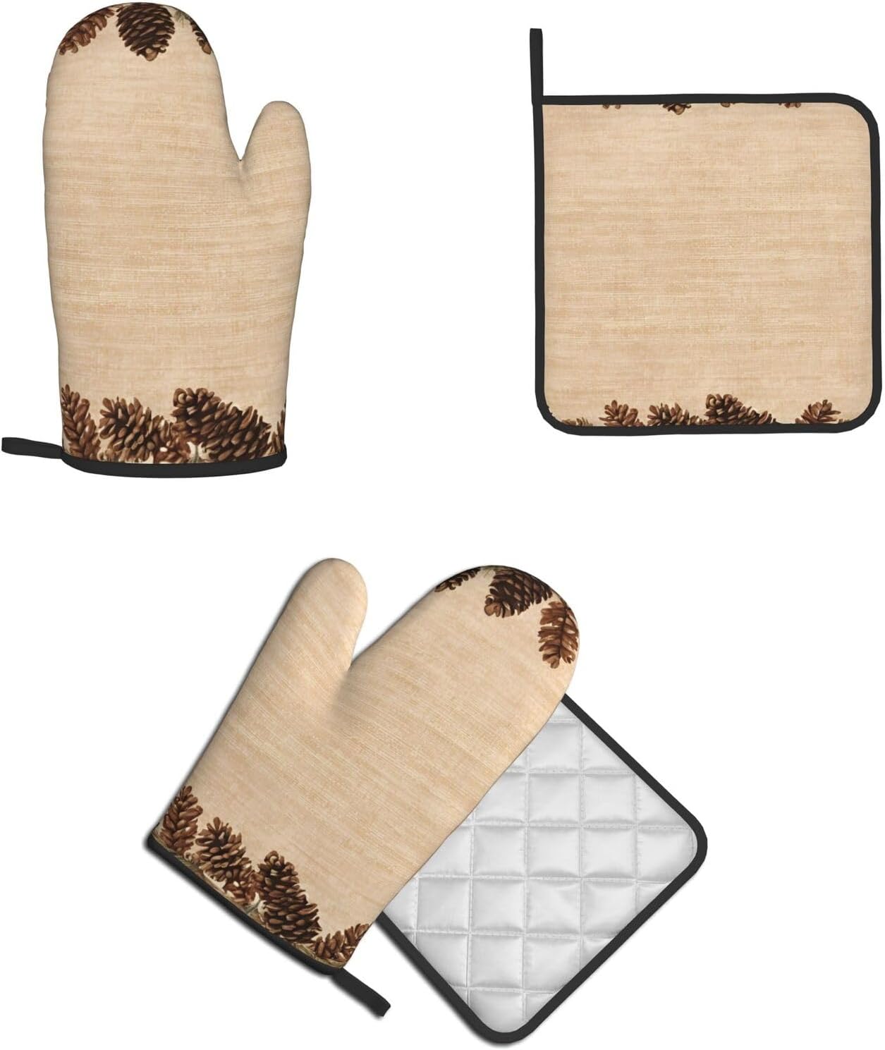 Vibrant Oven mitts and pot holder set