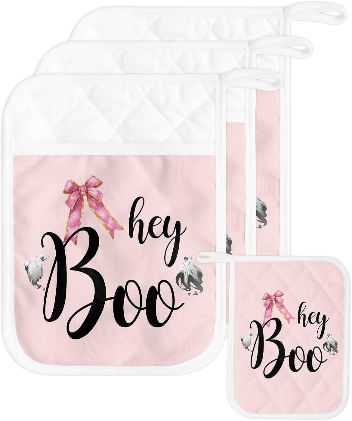 Falaniique Halloween 3Pcs Pot Holders with Pocket