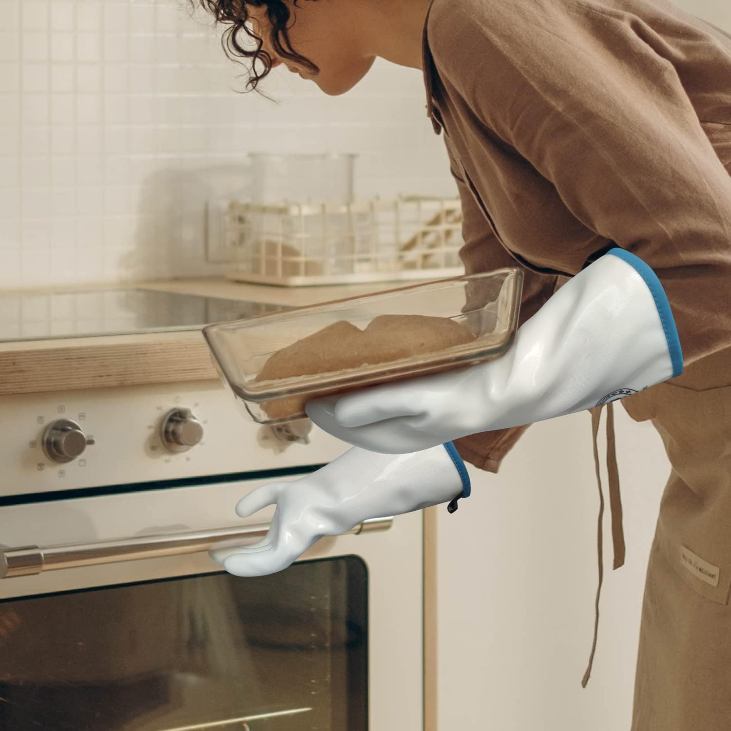 Barbecue Mitts Silicone Oven Gloves Heat Resistant Waterproof Food Grade