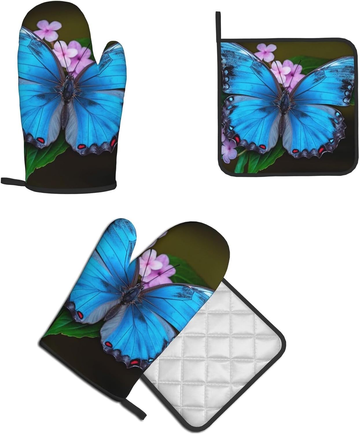 Beautiful Butterfly Oven Mitts