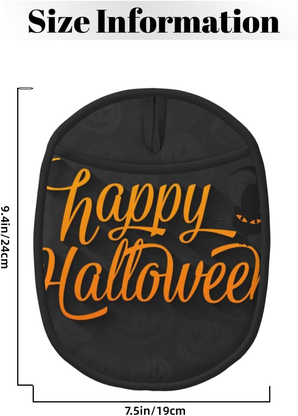 BERMEIZ Happy Halloween Oven Mitts Heat Resistant Non-Slip Silicone Kitchen Gloves 1