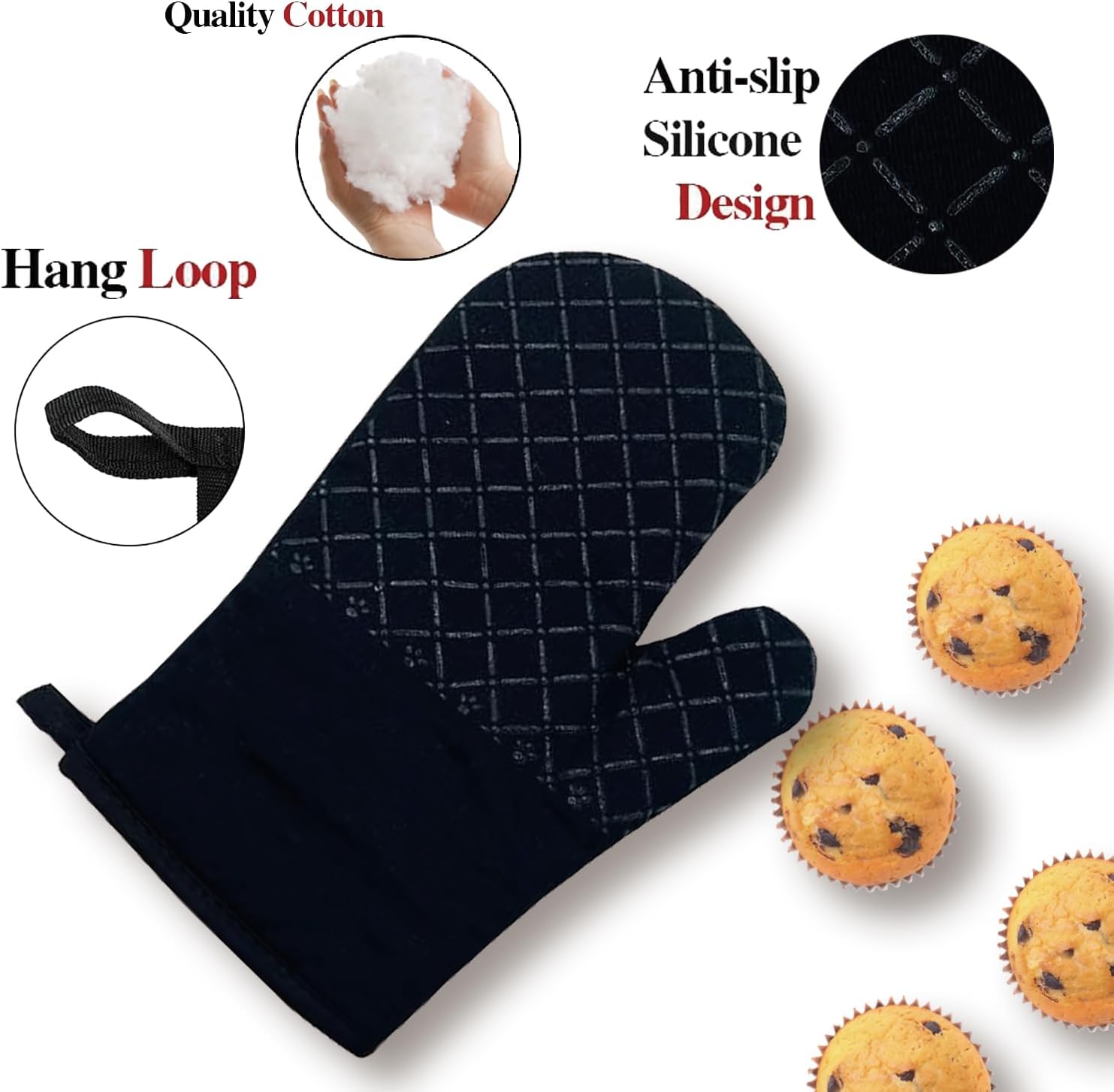 Funny Oven Mitts and Pot Holders Set of 2