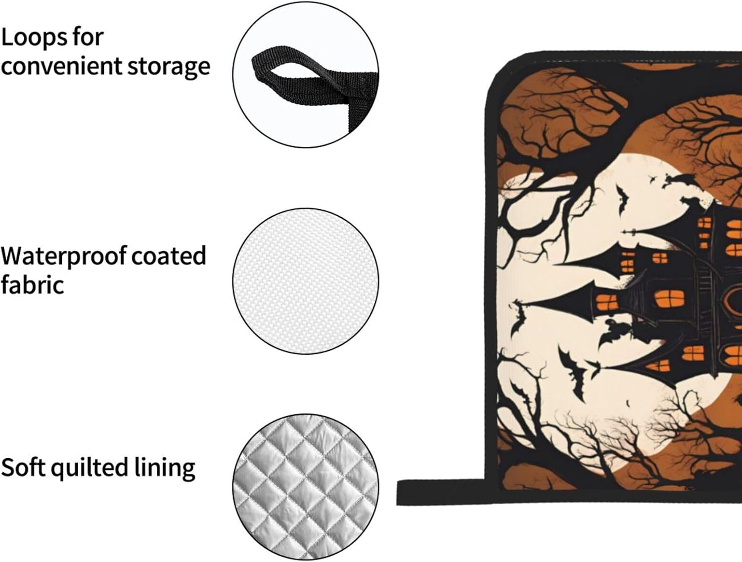 4-Piece Heat-Resistant Oven Mitt Set
