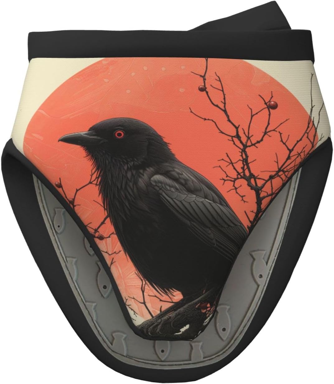 Vintage Halloween Raven Mini Silicone Oven Mitts