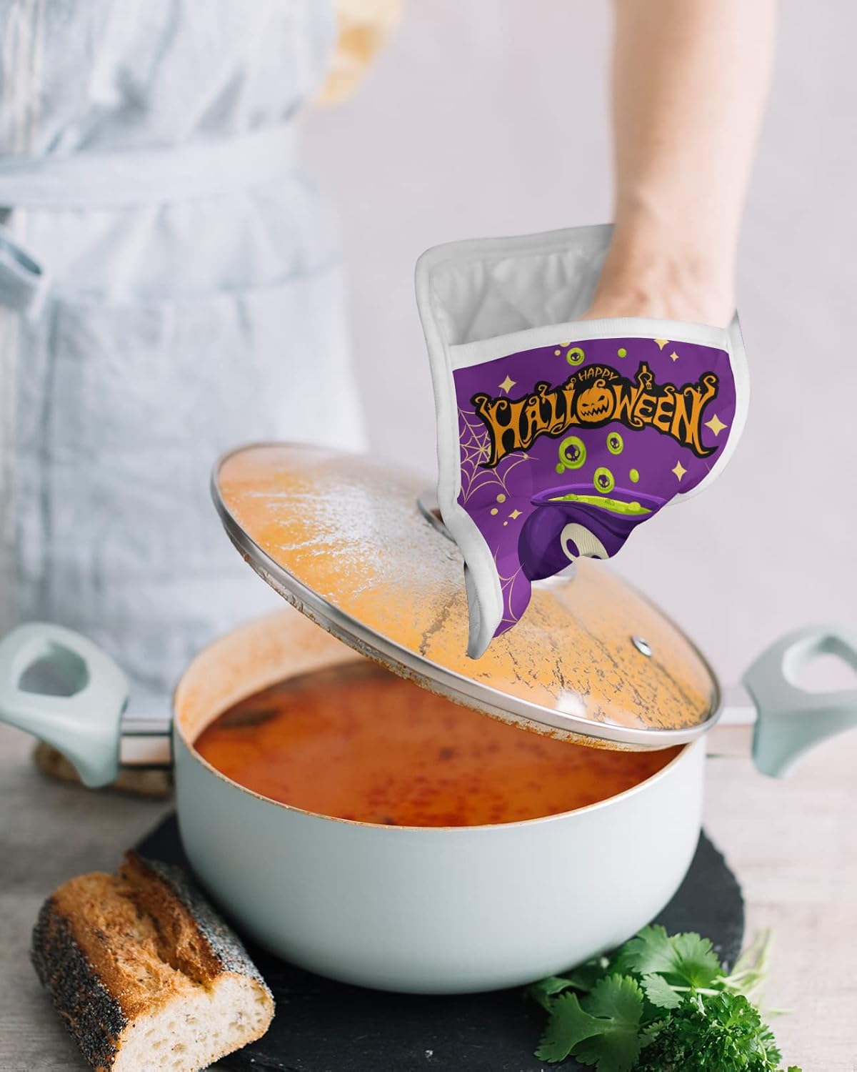 Festive Halloween Witch Pot Holders