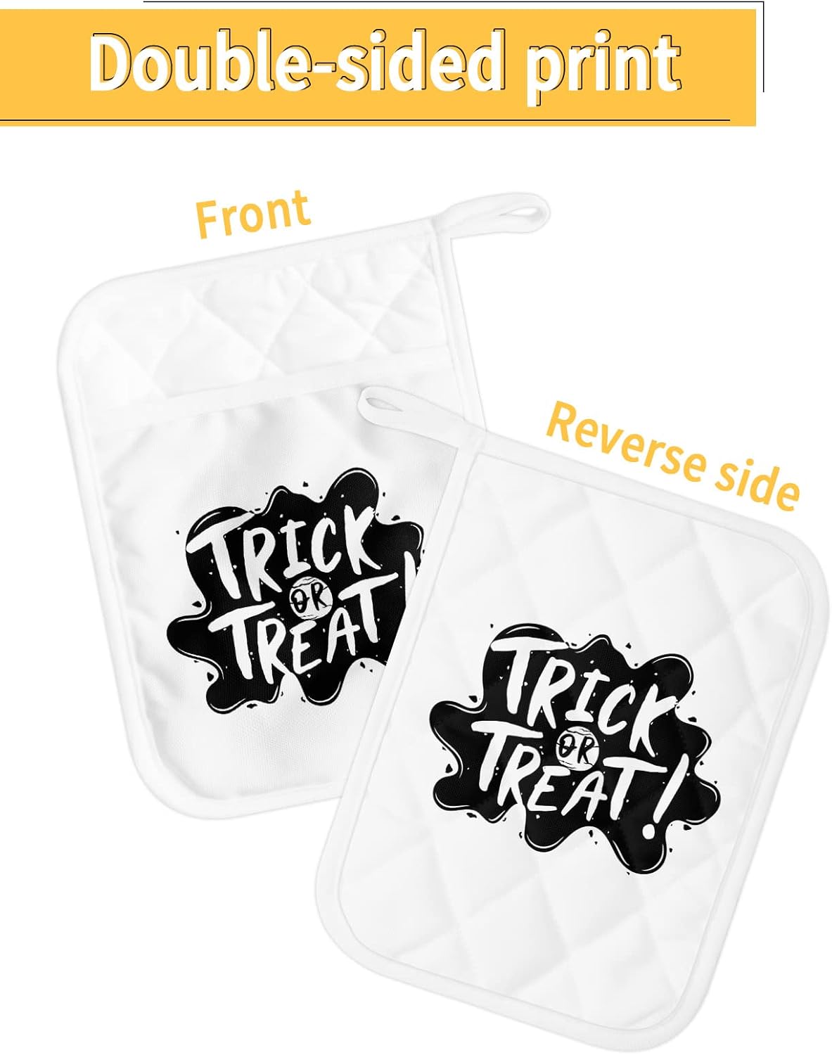 Halloween Trick OR Treat Pot Holders