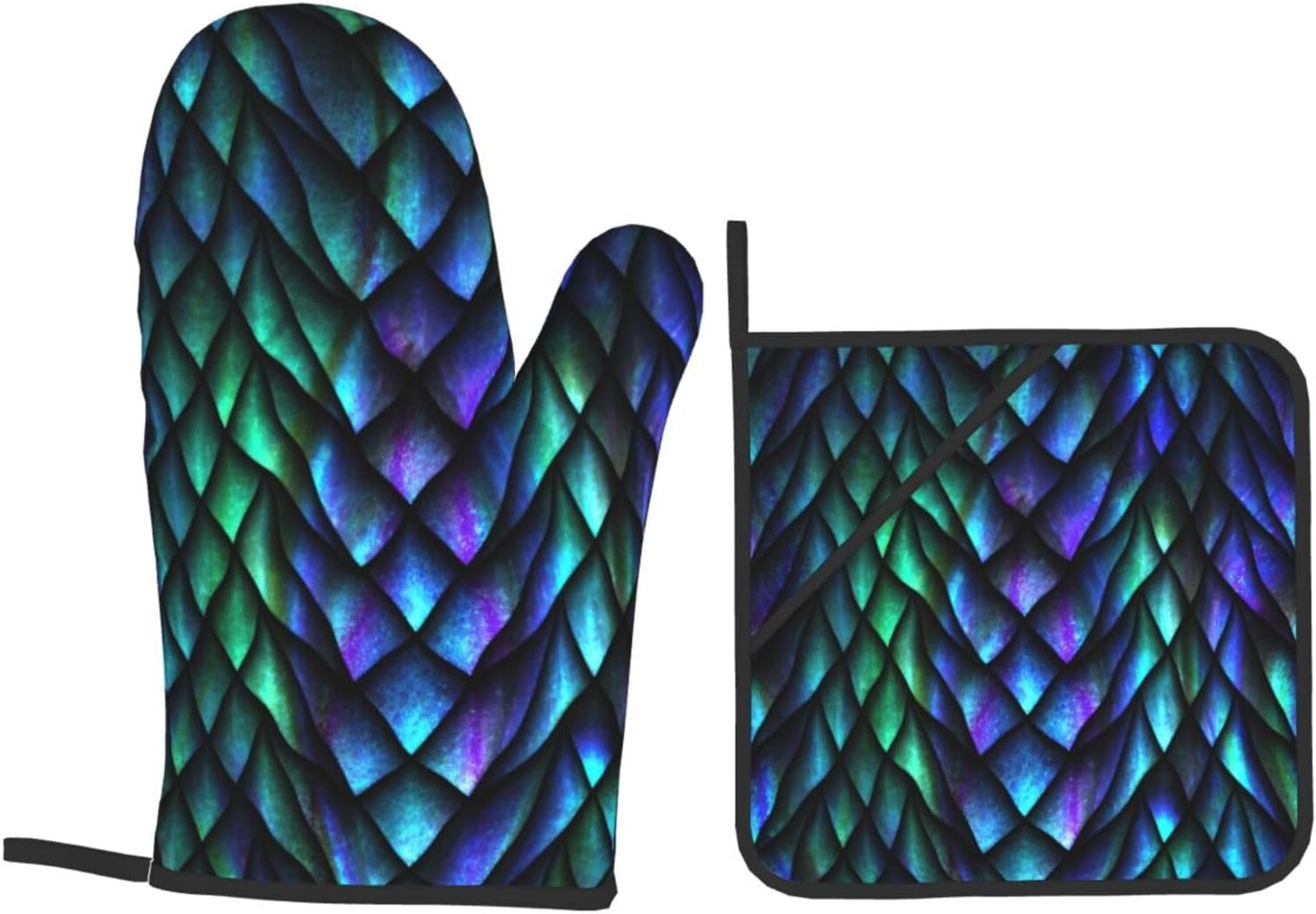 WAWOWA Oven Mitts and Potholders Set of 4