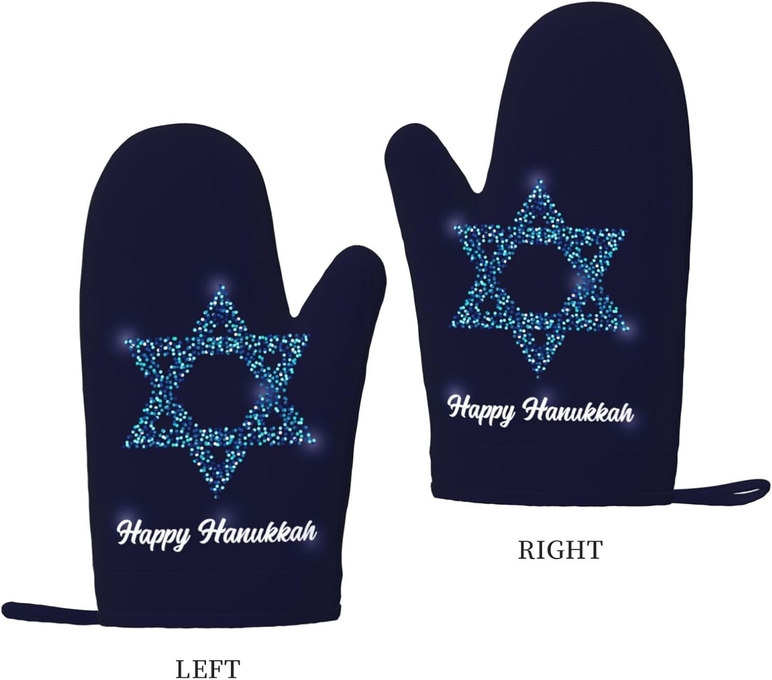 Happy Hanukkah Silicone Oven Gloves