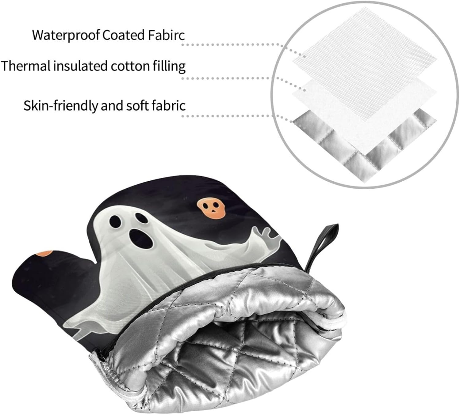 Oven Mitt Set for Baking Heat Resistant Halloween-ER Halloween Tools