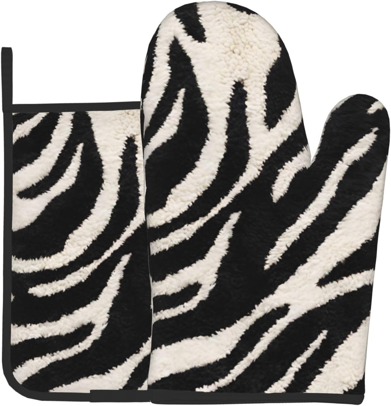 Zebra Animal Print Oven Mitts Set