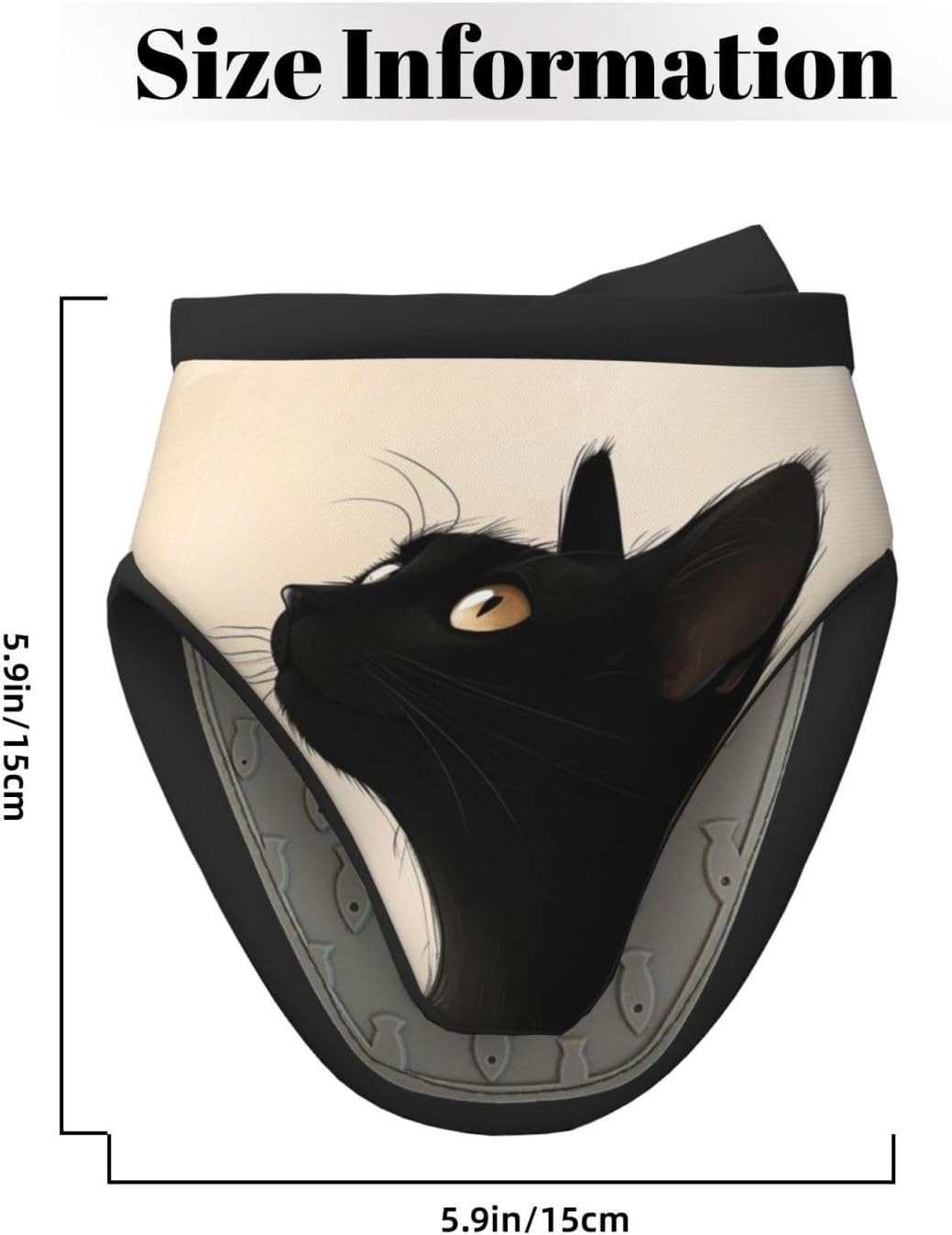 Vendhui Halloween Black Cat Mini Silicone Oven Mitt Heat-Resistant Slip-Proof