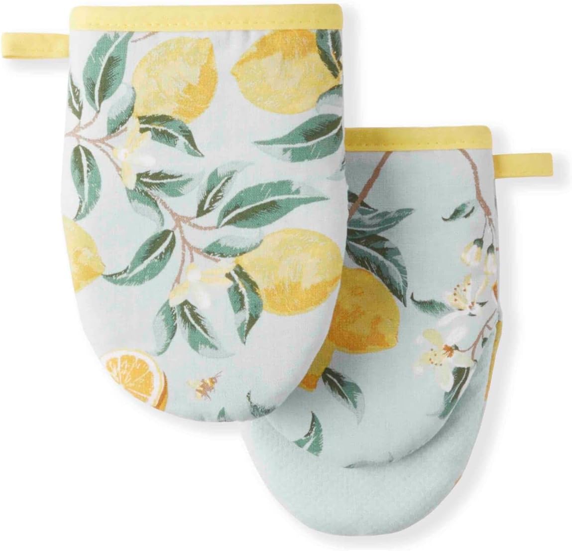 Martha Stewart Lemon Whimsy Mini Oven Mitts 2-Pack