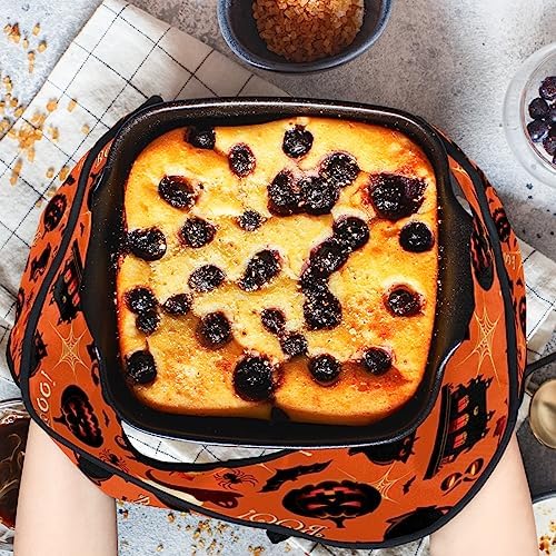 Funny Halloween Double Oven Mitts Heat Resistant with Hanging