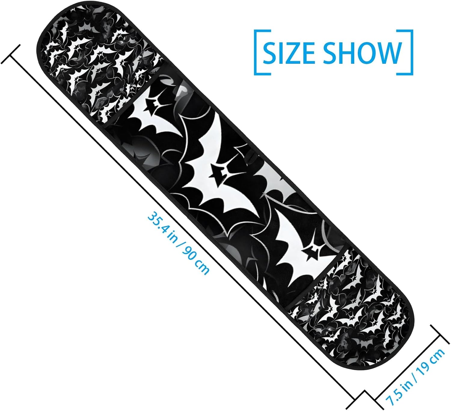 Gublec Halloween Bats Double Oven Mitt Heat-Resistant Oven Mitts for Cooking