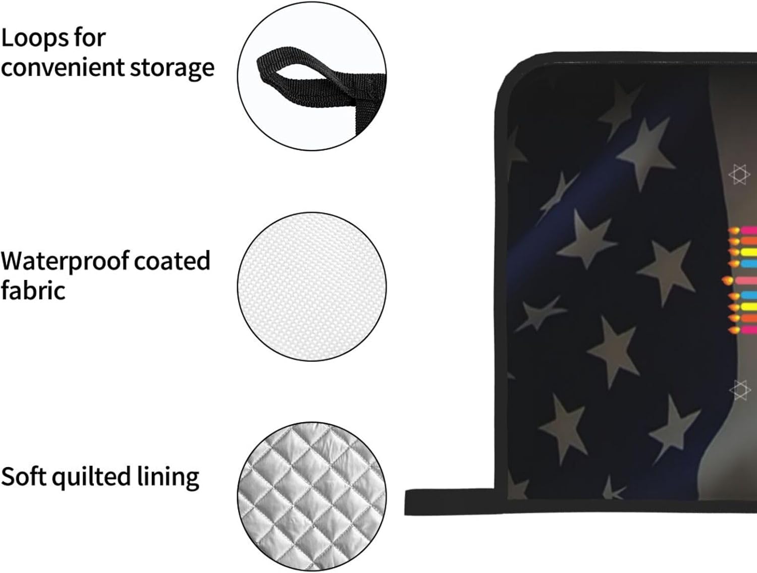 Happy Hanukkah 2023 4 Piece Oven Mitts and Pot Holders Set