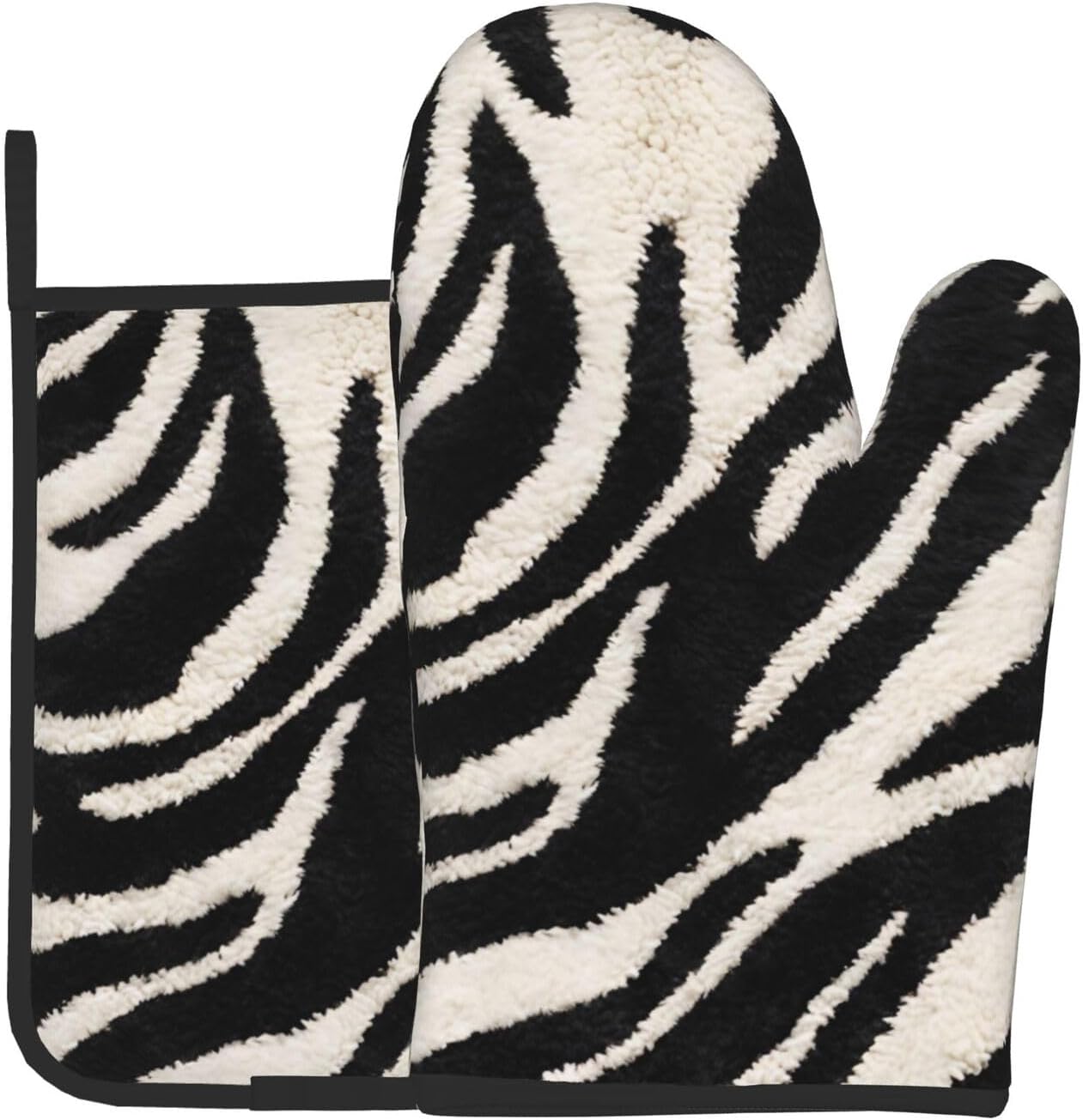 Zebra Animal Print Oven Mitts Set