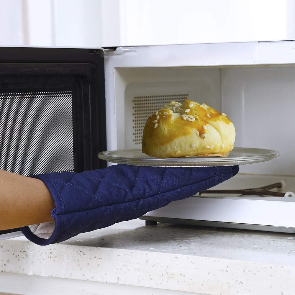 Anyi Oven Mitts Heat-Resistant Heat Protection for Kitchen Grilling Baking