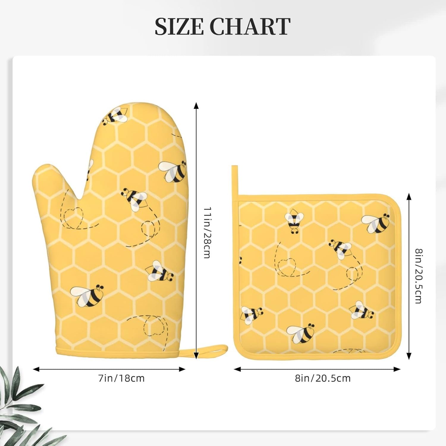 Oven Mitts Potholders Set Heat Resistant Silicone Glove