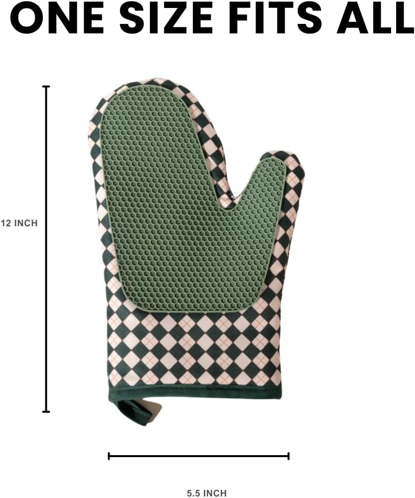 Portia Bloom Silicone Oven Mitt Set 2