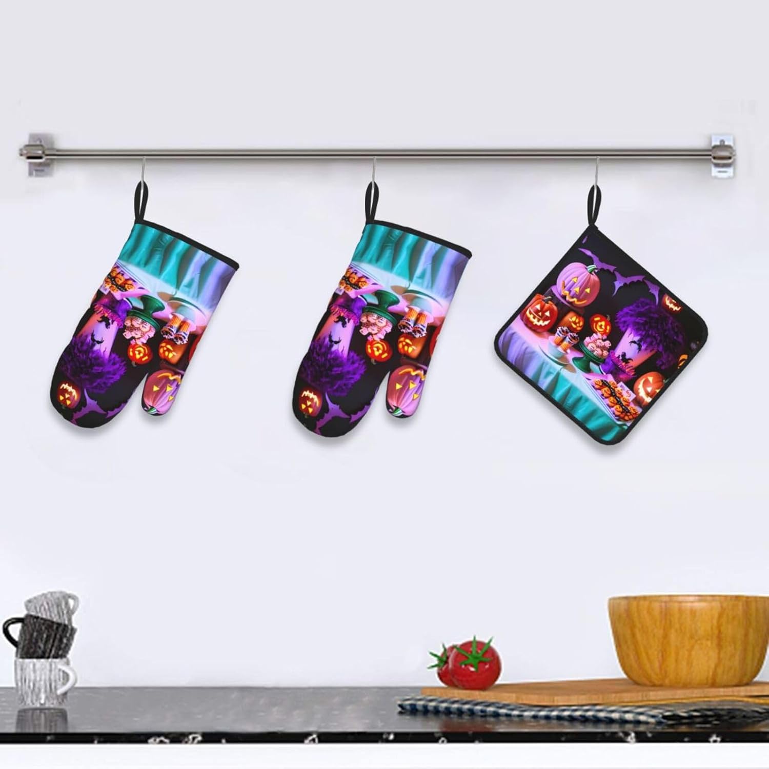 Halloween Party Oven Mitts Pot Holders