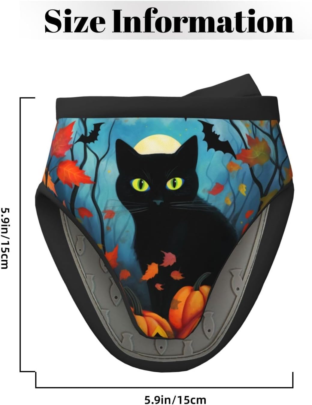 High-Quality Halloween Black Cat Mini Oven Mitts