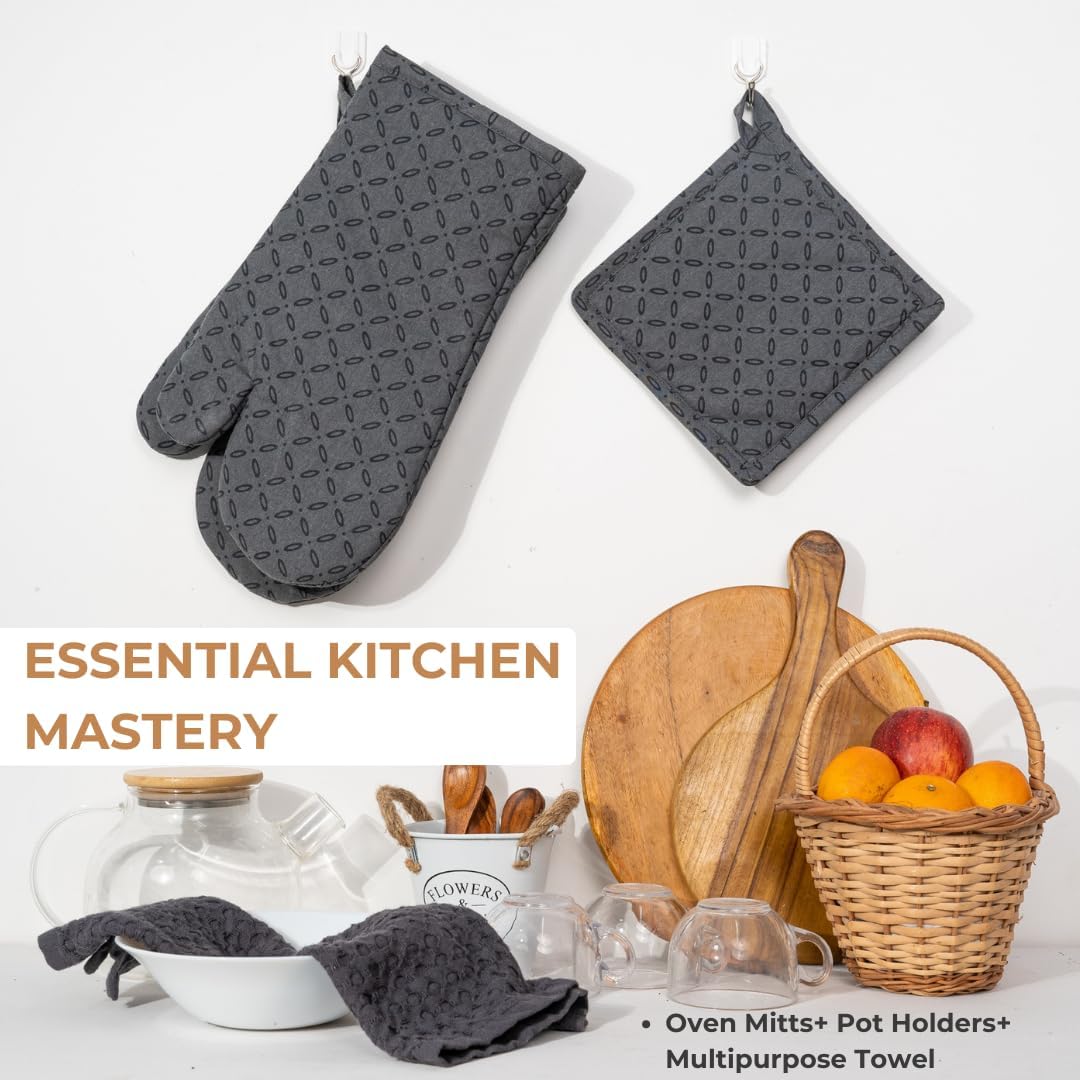 Safe Oven Mitts and Cleaning Essentials