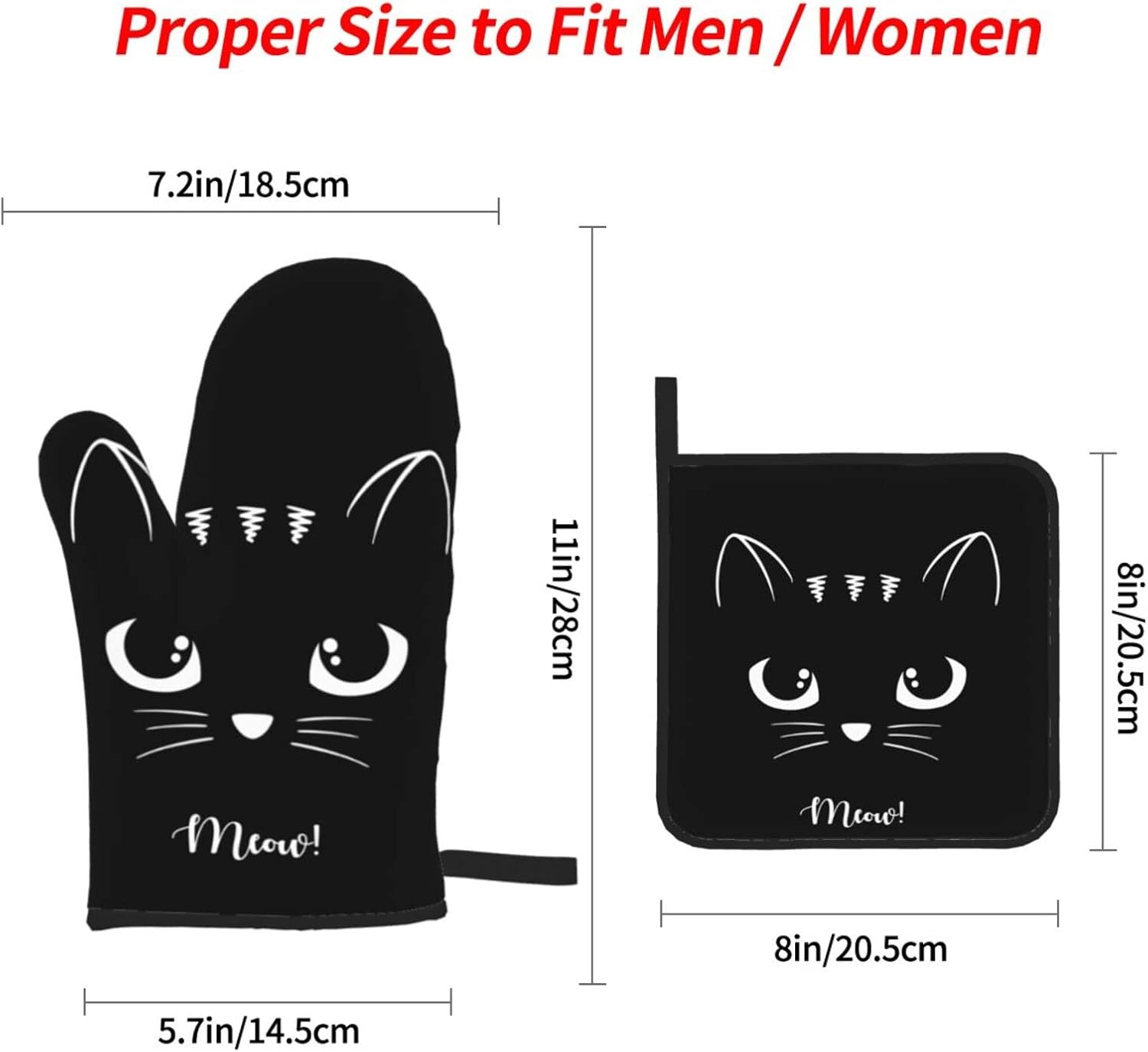 Safe Kitchen Mitts Set