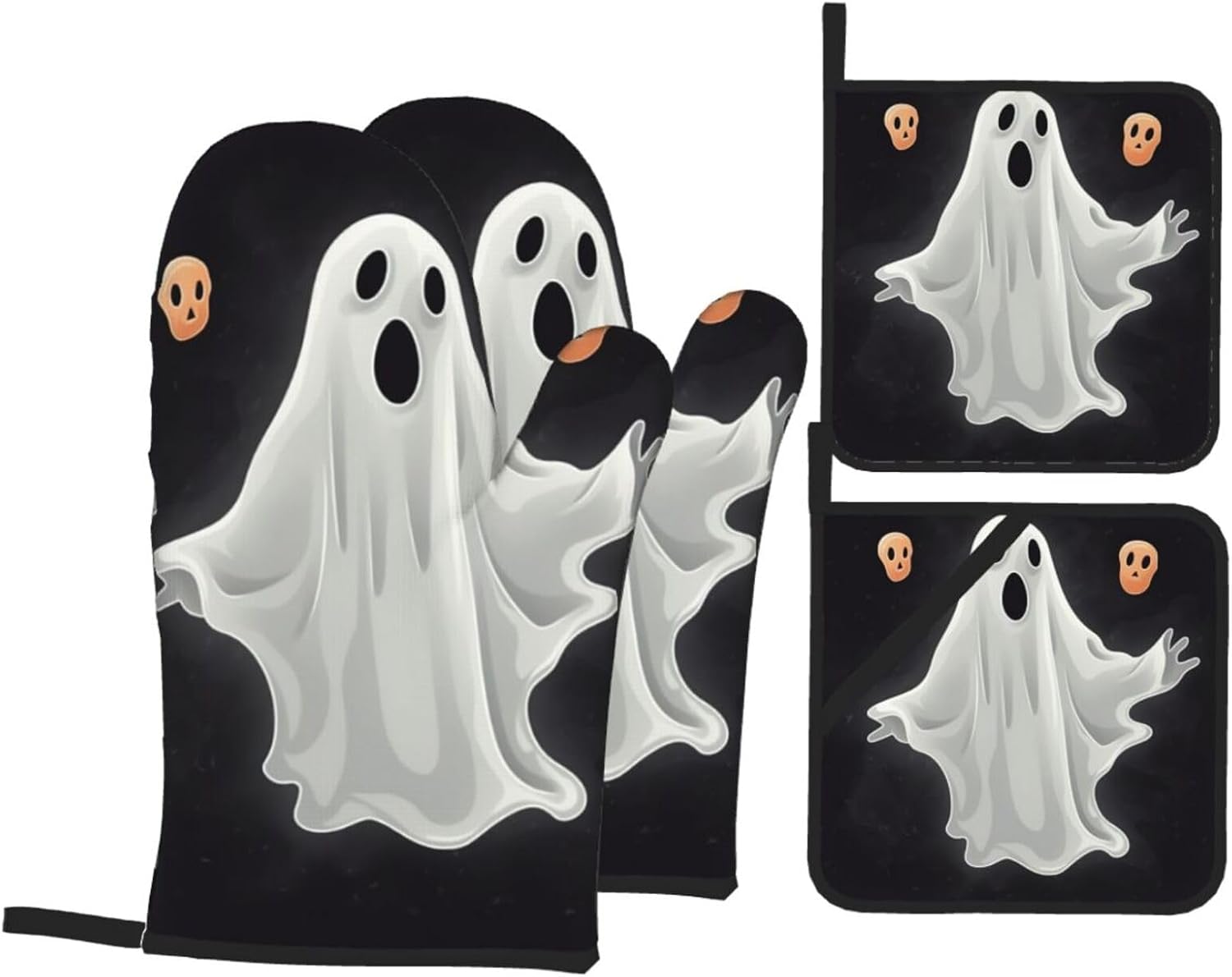 Oven Mitt Set for Baking Heat Resistant Halloween-ER Halloween Tools