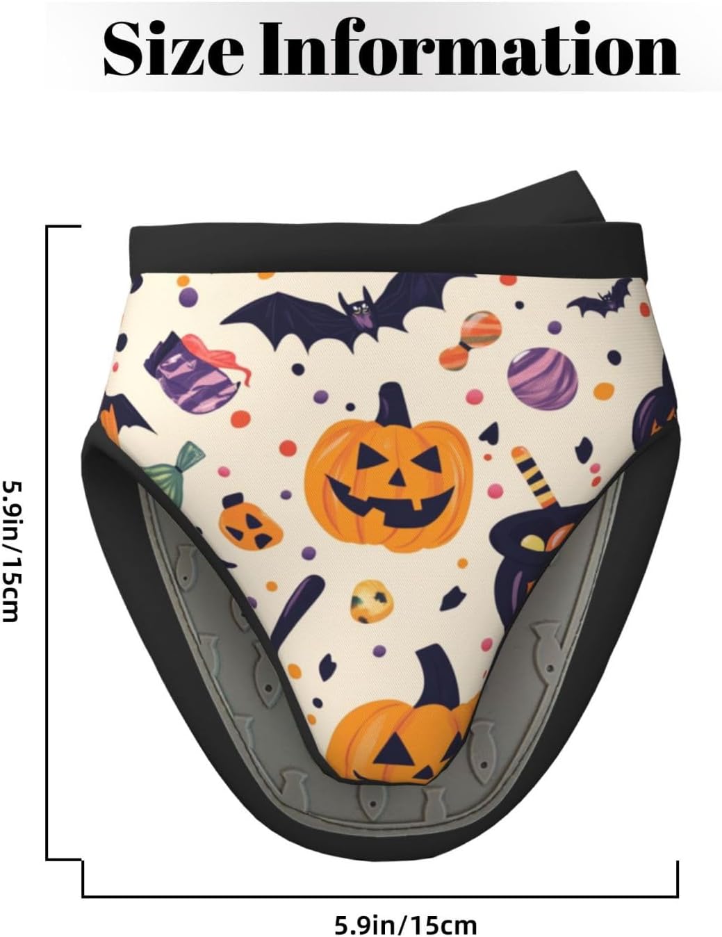 Halloween Themed Pumpkins Silicone Oven Mitts