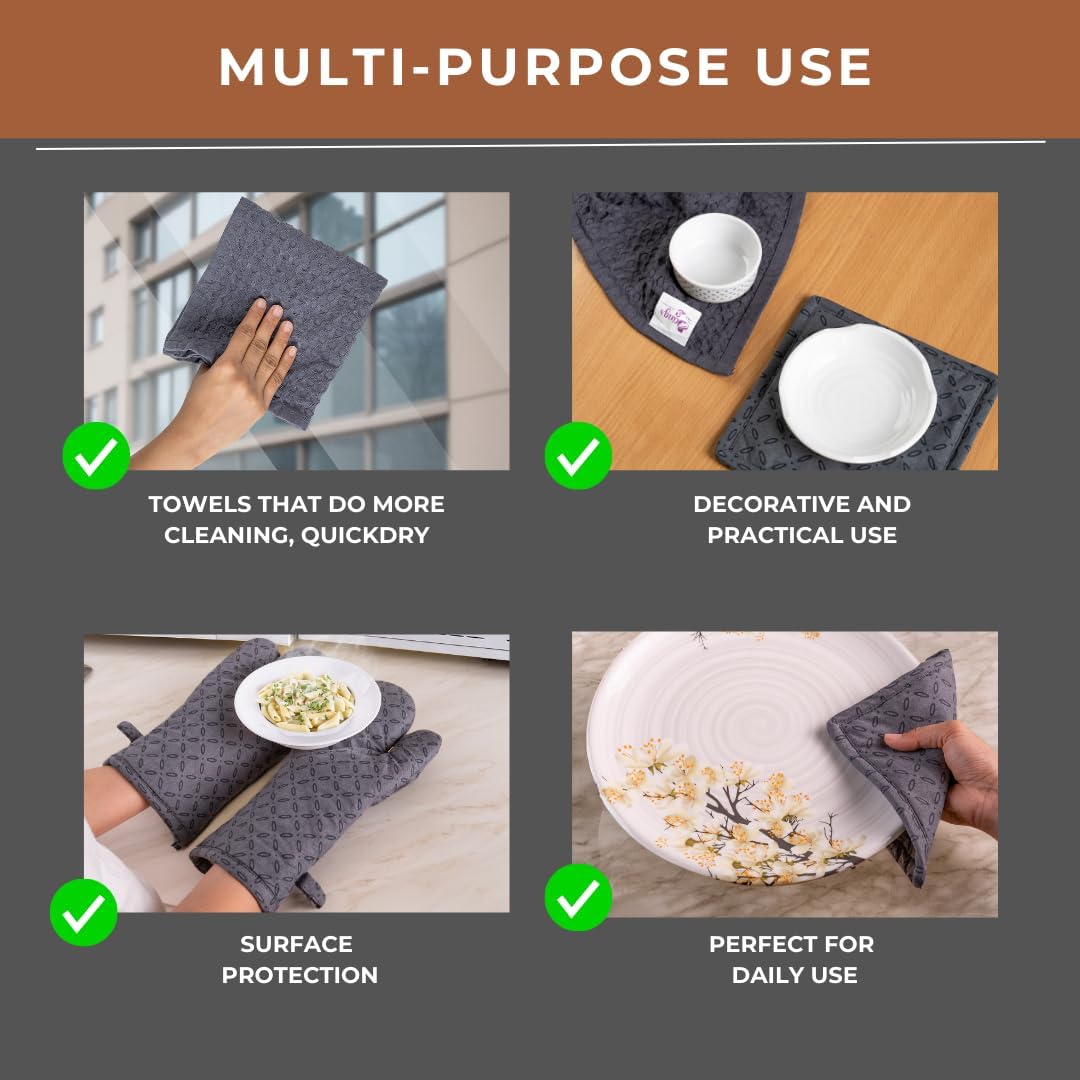 Safe Oven Mitts and Cleaning Essentials