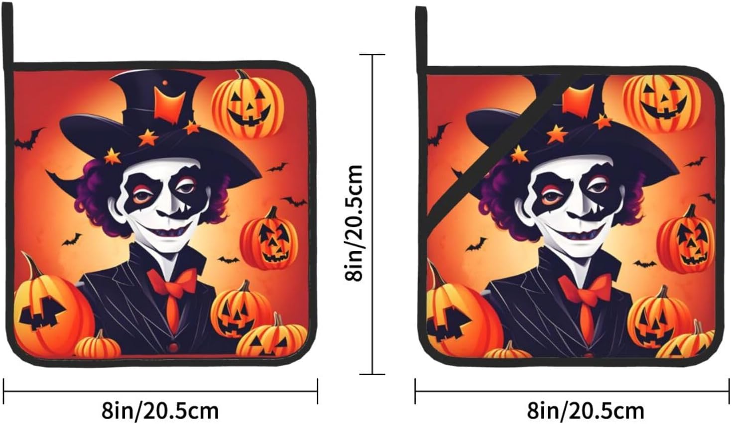 Halloween Fun Heat-Resistant Non-Slip Potholders for Safe Kitchen Experiments