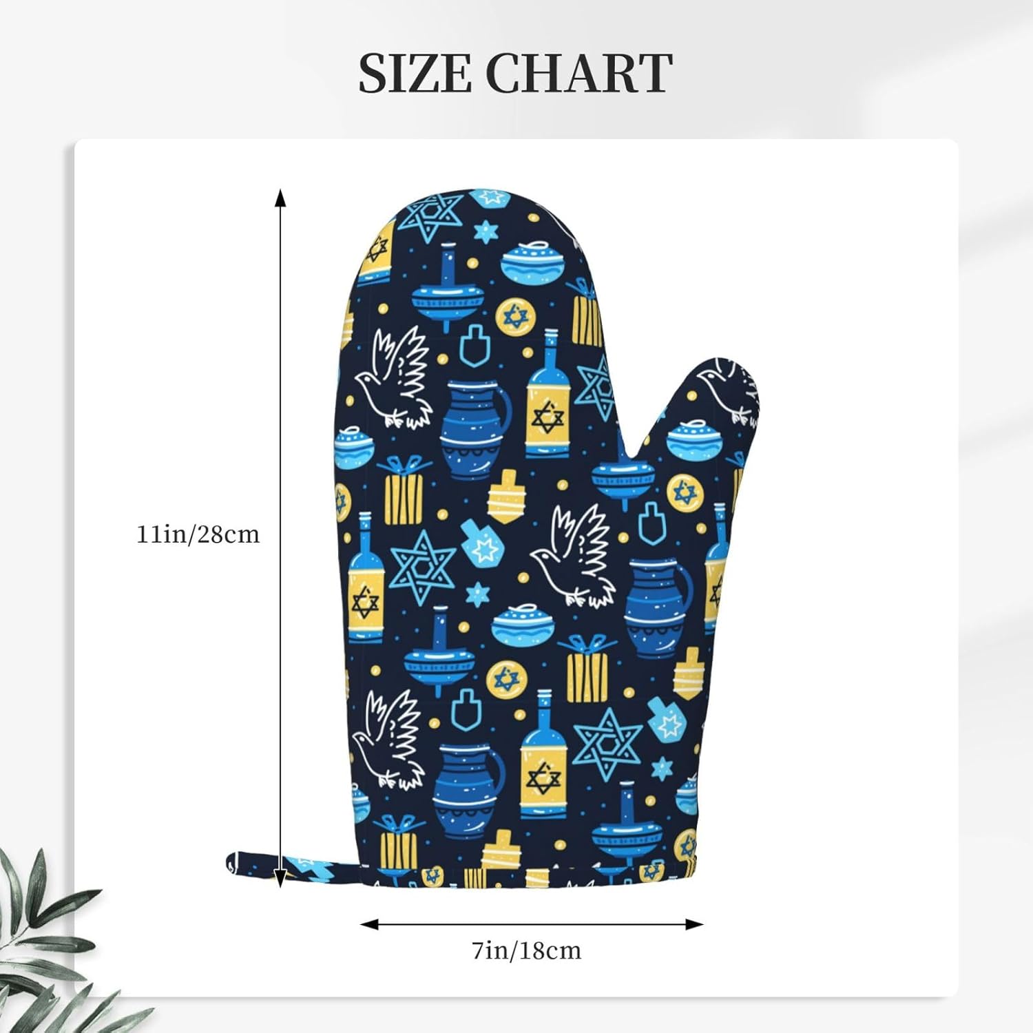 Happy Hanukkah Jewish Festival Reviewed Kitchen Oven Mitts