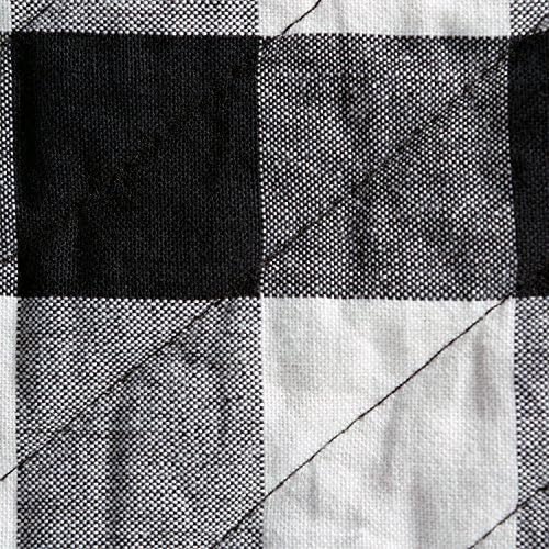 DII Buffalo Check Kitchen Collection Oven Mitt Set Black White 2 Piece